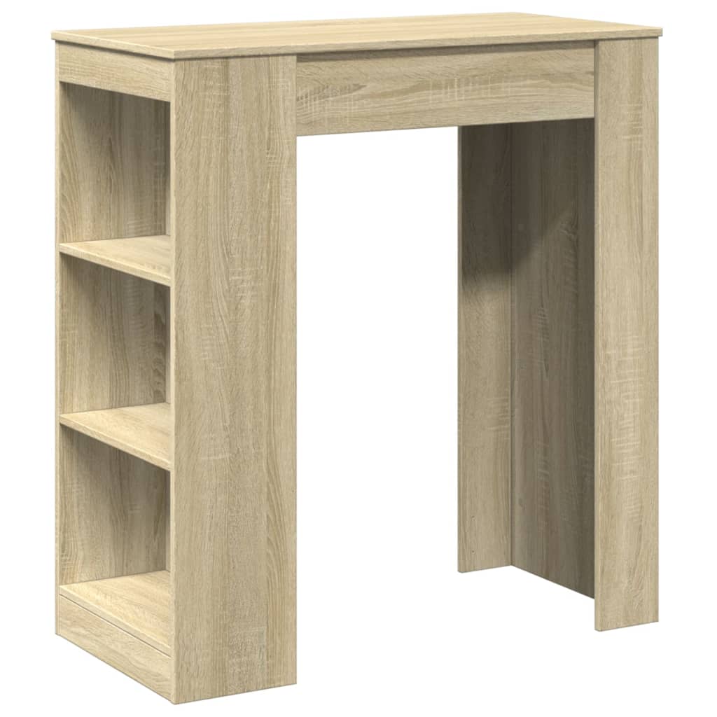 Barbord Med Stativer Sonoma Eik 95X47X103,5 Cm Konstruert Tre