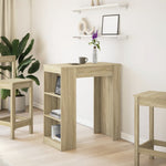 Barbord Med Stativer Sonoma Eik 95X47X103,5 Cm Konstruert Tre