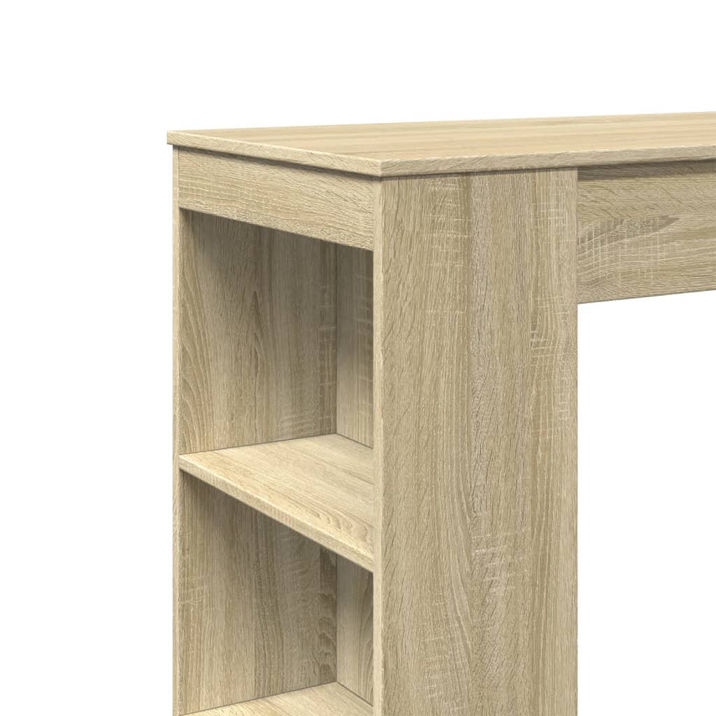Barbord Med Stativer Sonoma Eik 95X47X103,5 Cm Konstruert Tre