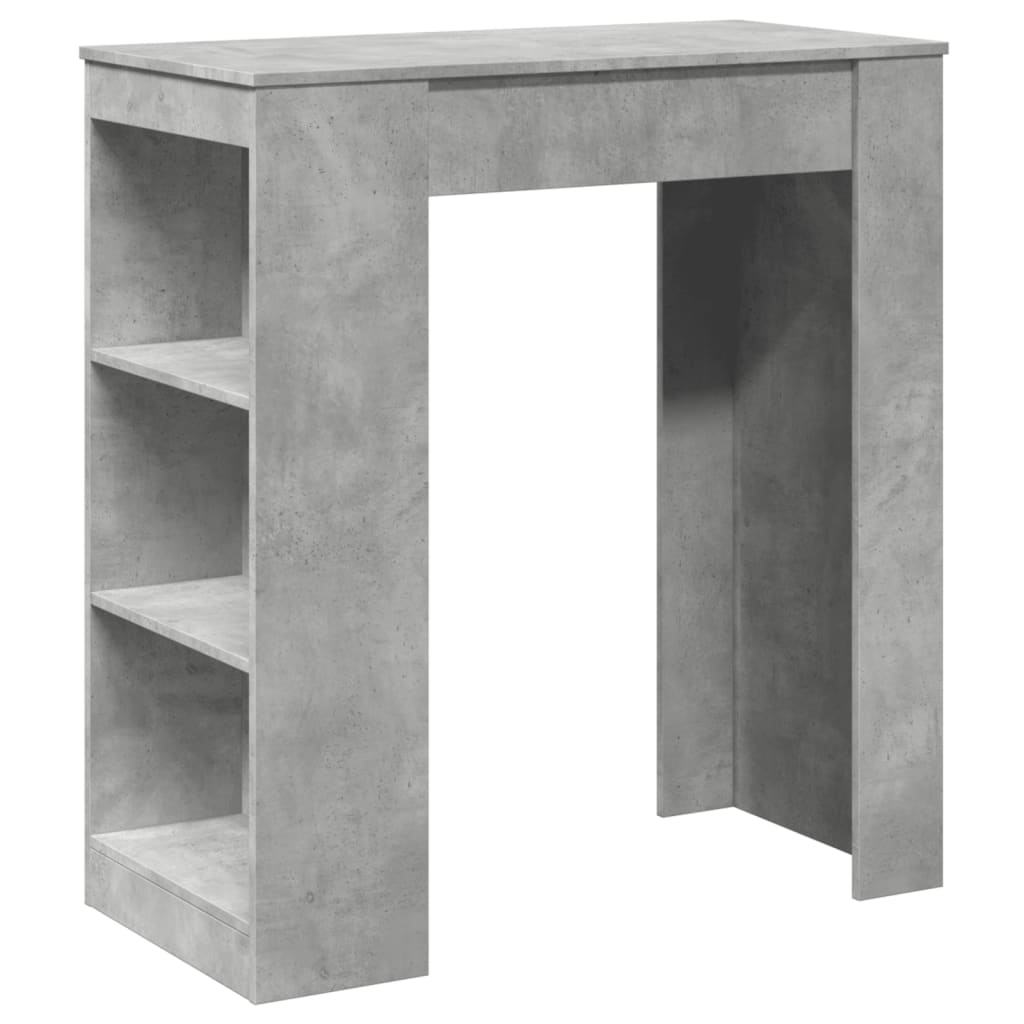Barbord Med Stativer Betonggrå 95X47X103,5 Cm Konstruert Tre