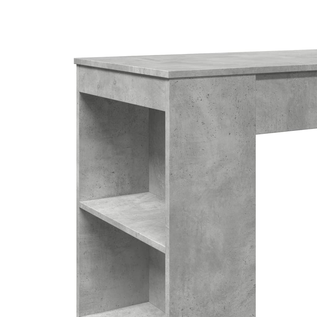 Barbord Med Stativer Betonggrå 95X47X103,5 Cm Konstruert Tre