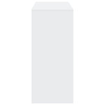Barbord Med Hylle Hvit 124X46X103,5 Cm Sponplate