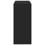 Barbord Med Hylle Svart 124X46X103,5 Cm Konstruert Tre