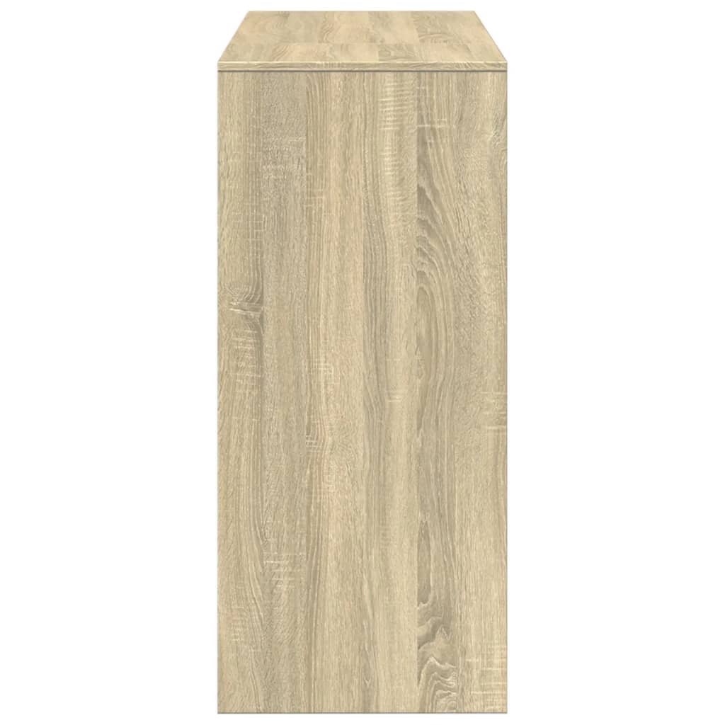 Barbord Med Hylle Sonoma Eik 124X46X103,5 Cm Konstruert Tre
