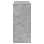 Barbord Med Hylle Betonggrå 124X46X103,5 Cm Konstruert Tre