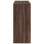 Barbord Med Hylle Brun Eik 124X46X103,5 Cm Konstruert Tre