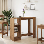 Barbord Med Hylle Artisan Eik 124X46X103,5 Cm Konstruert Tre