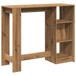 Barbord Med Hylle Artisan Eik 124X46X103,5 Cm Konstruert Tre
