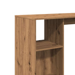 Barbord Med Hylle Artisan Eik 124X46X103,5 Cm Konstruert Tre