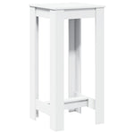 Barbord Hvit 51X50X103,5 Cm Konstruert Tre