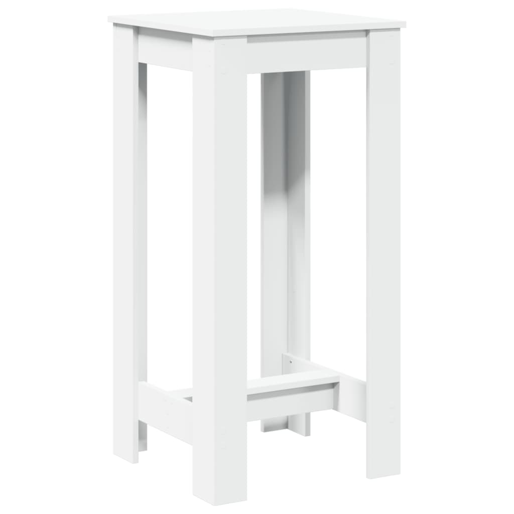 Barbord Hvit 51X50X103,5 Cm Konstruert Tre