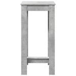Barbord Betonggrå 51X50X103,5 Cm Konstruert Tre