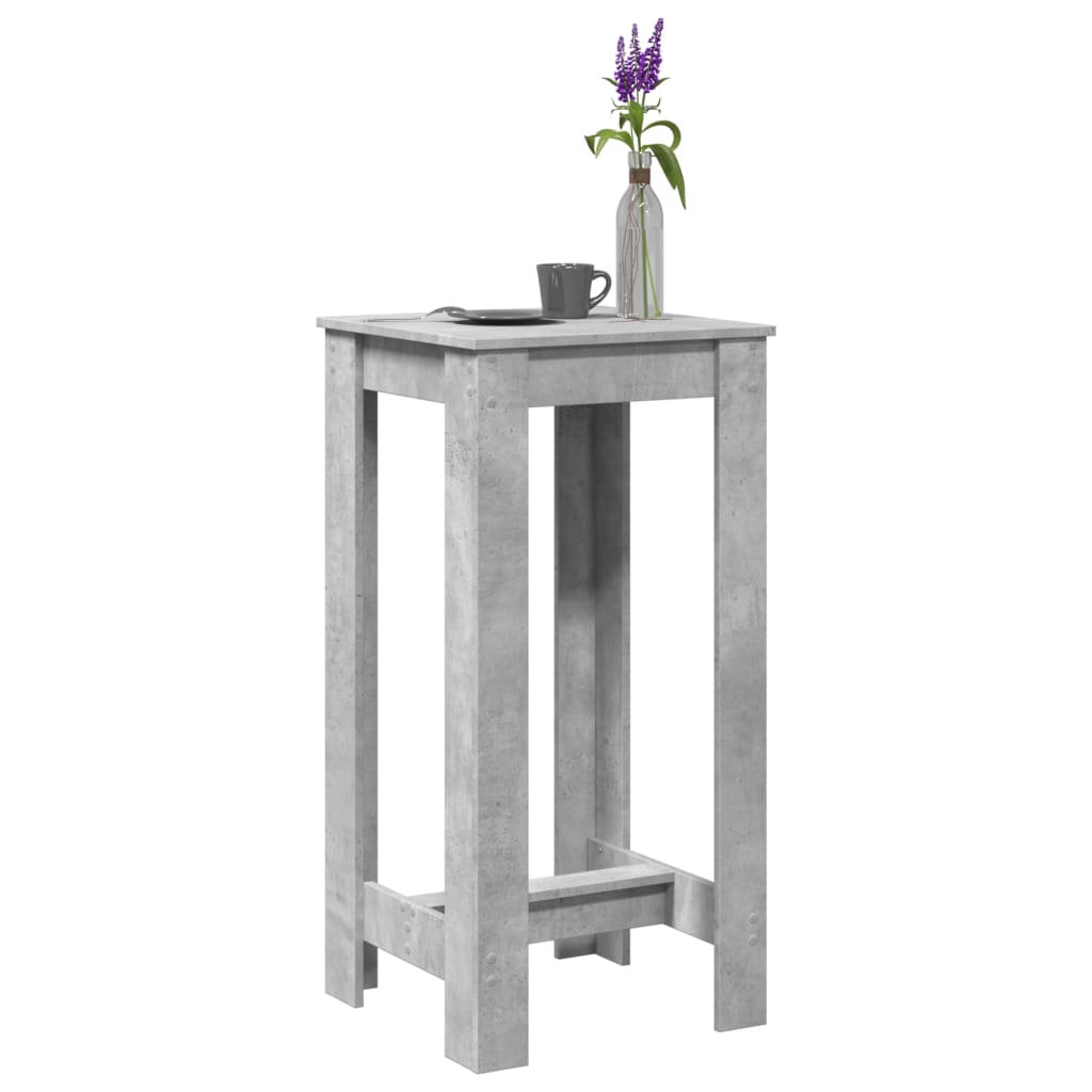 Barbord Betonggrå 51X50X103,5 Cm Konstruert Tre