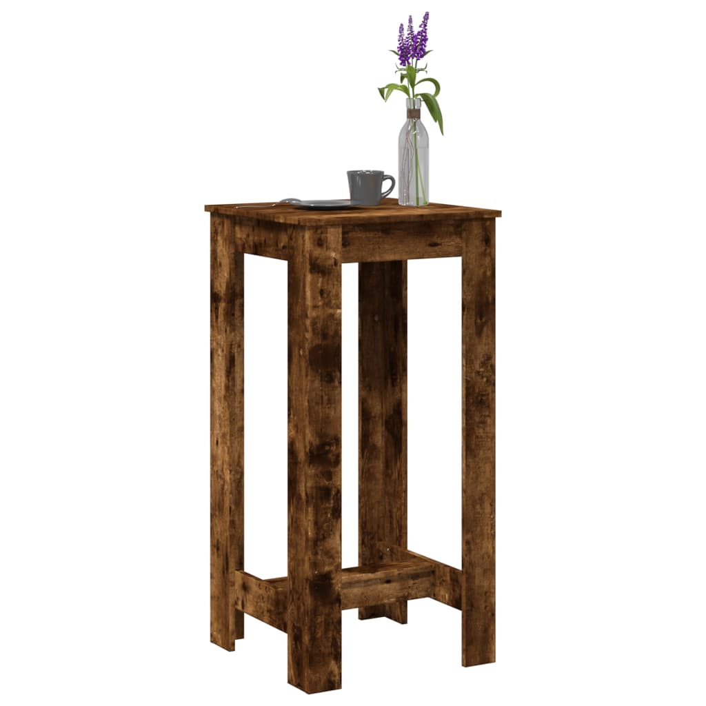 Barbord Røkt Eik 51X50X103,5 Cm Konstruert Tre