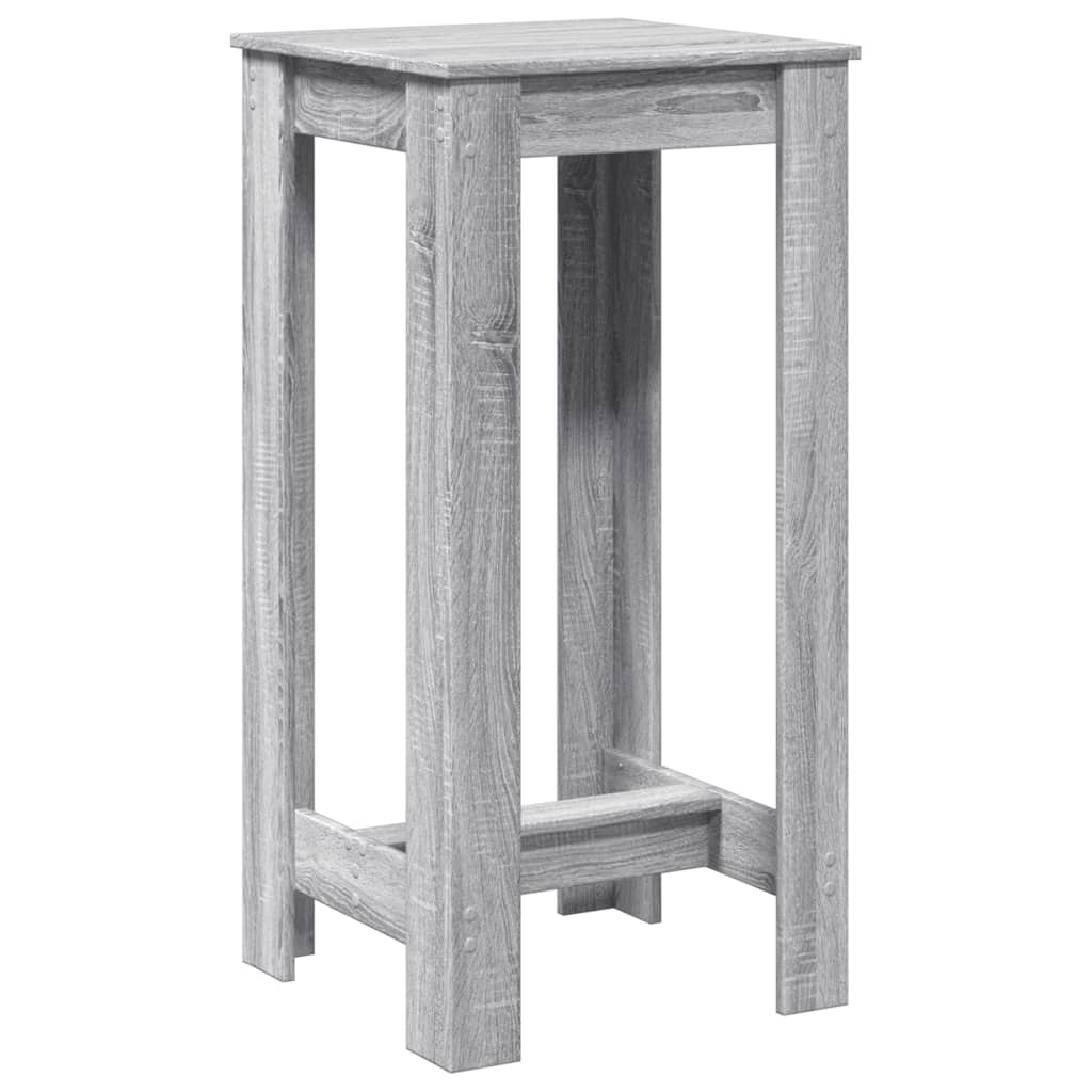 Barbord Grå Sonoma Eik 51X50X103,5 Cm Konstruert Tre