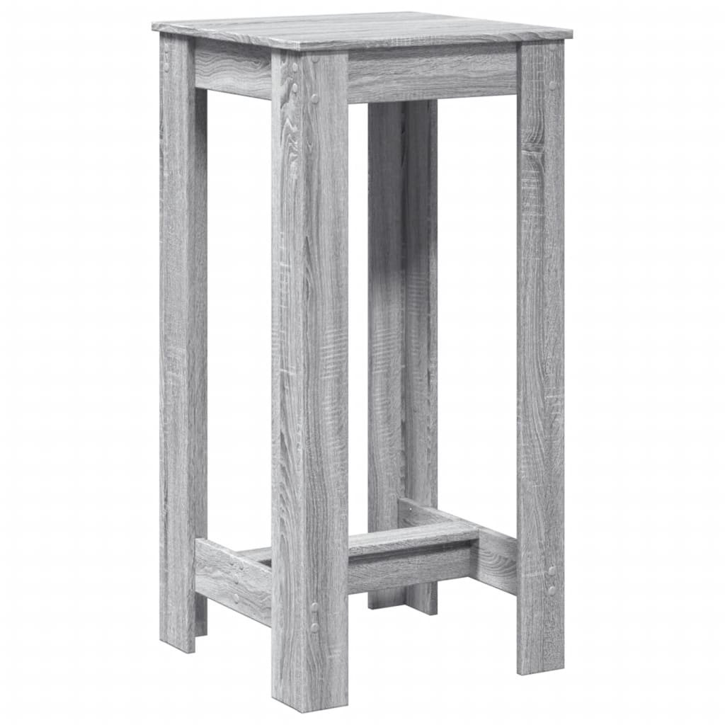 Barbord Grå Sonoma Eik 51X50X103,5 Cm Konstruert Tre
