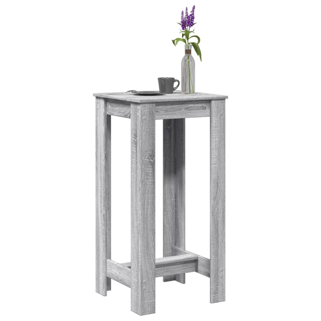 Barbord Grå Sonoma Eik 51X50X103,5 Cm Konstruert Tre