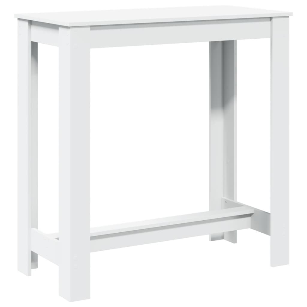 Barbord Hvit 102X50X103,5 Cm Konstruert Tre