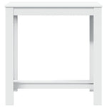 Barbord Hvit 102X50X103,5 Cm Konstruert Tre