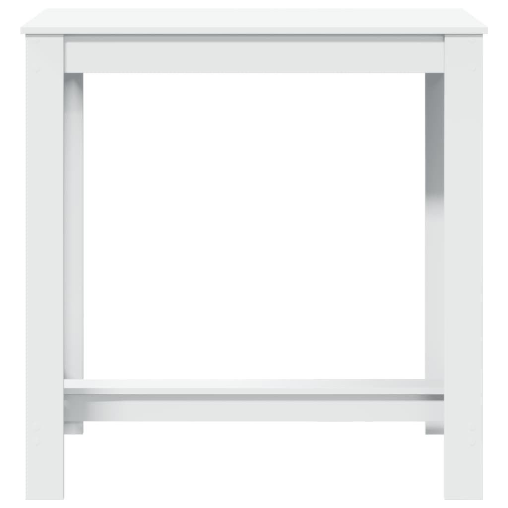 Barbord Hvit 102X50X103,5 Cm Konstruert Tre