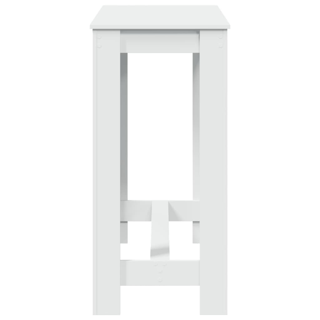 Barbord Hvit 102X50X103,5 Cm Konstruert Tre