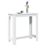 Barbord Hvit 102X50X103,5 Cm Konstruert Tre