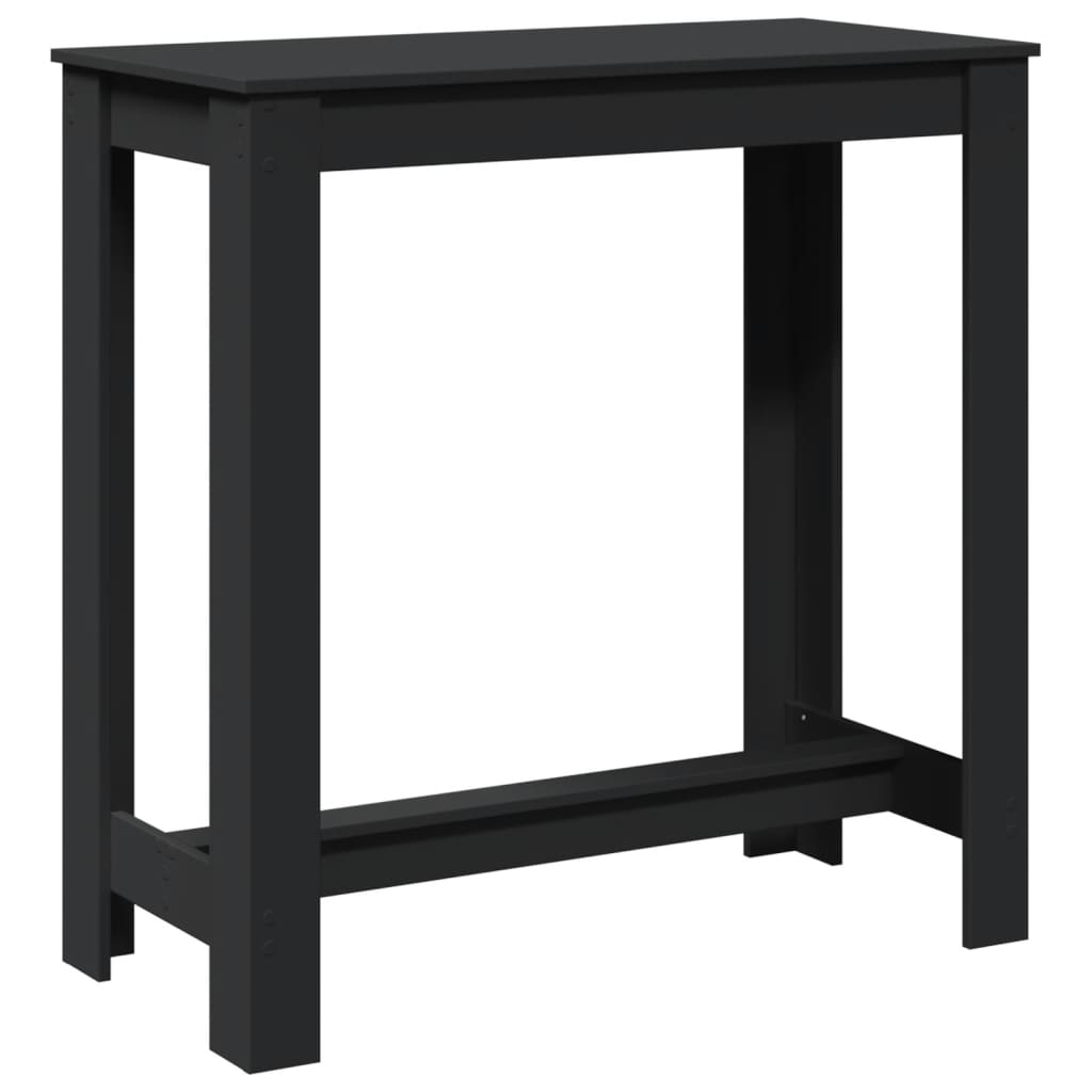 Barbord Svart 102X50X103,5 Cm Konstruert Tre