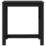 Barbord Svart 102X50X103,5 Cm Konstruert Tre