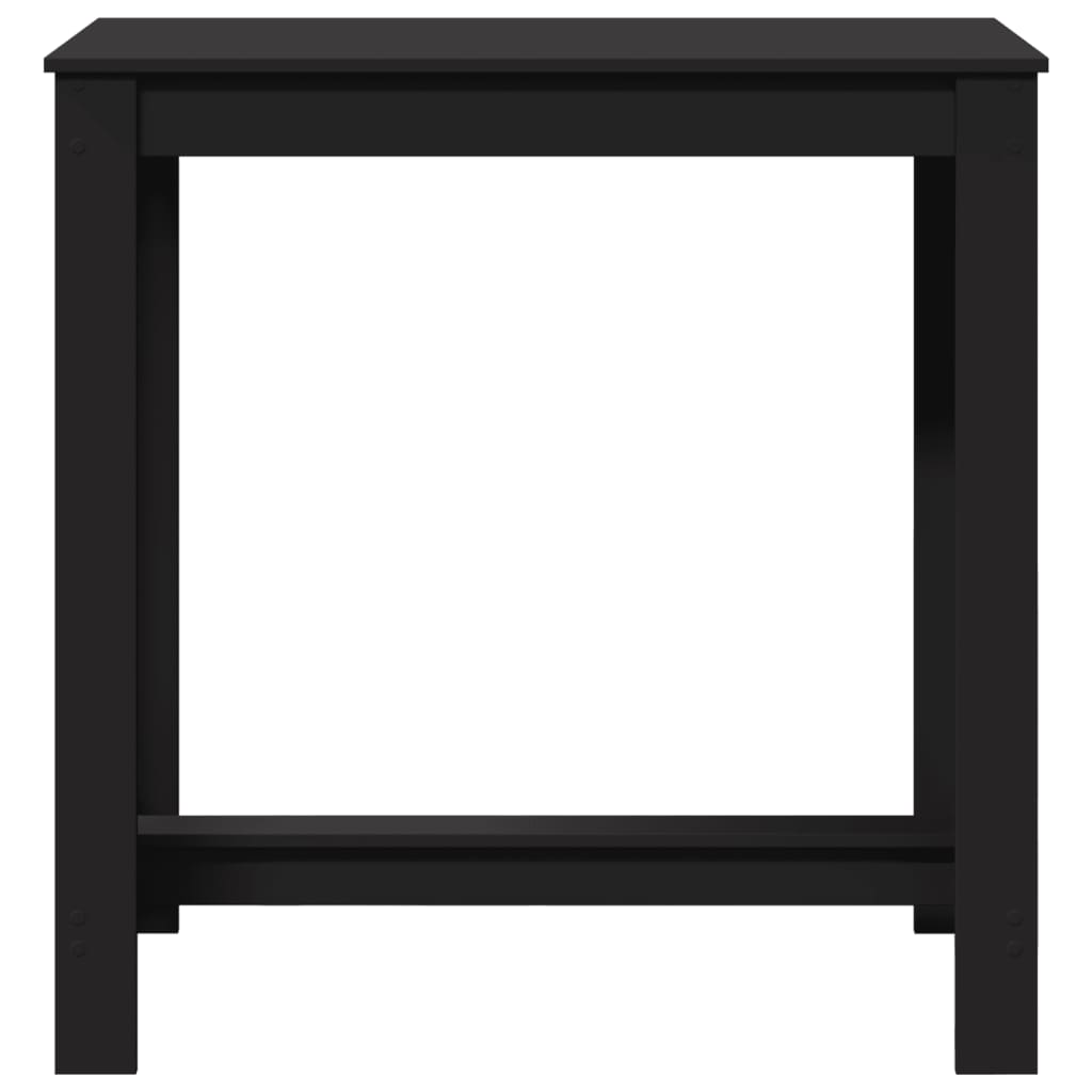 Barbord Svart 102X50X103,5 Cm Konstruert Tre