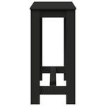 Barbord Svart 102X50X103,5 Cm Konstruert Tre