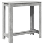 Barbord Betonggrå 102X50X103,5 Cm Konstruert Tre