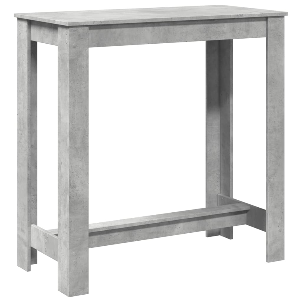 Barbord Betonggrå 102X50X103,5 Cm Konstruert Tre