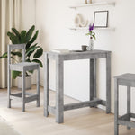 Barbord Betonggrå 102X50X103,5 Cm Konstruert Tre