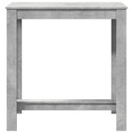 Barbord Betonggrå 102X50X103,5 Cm Konstruert Tre