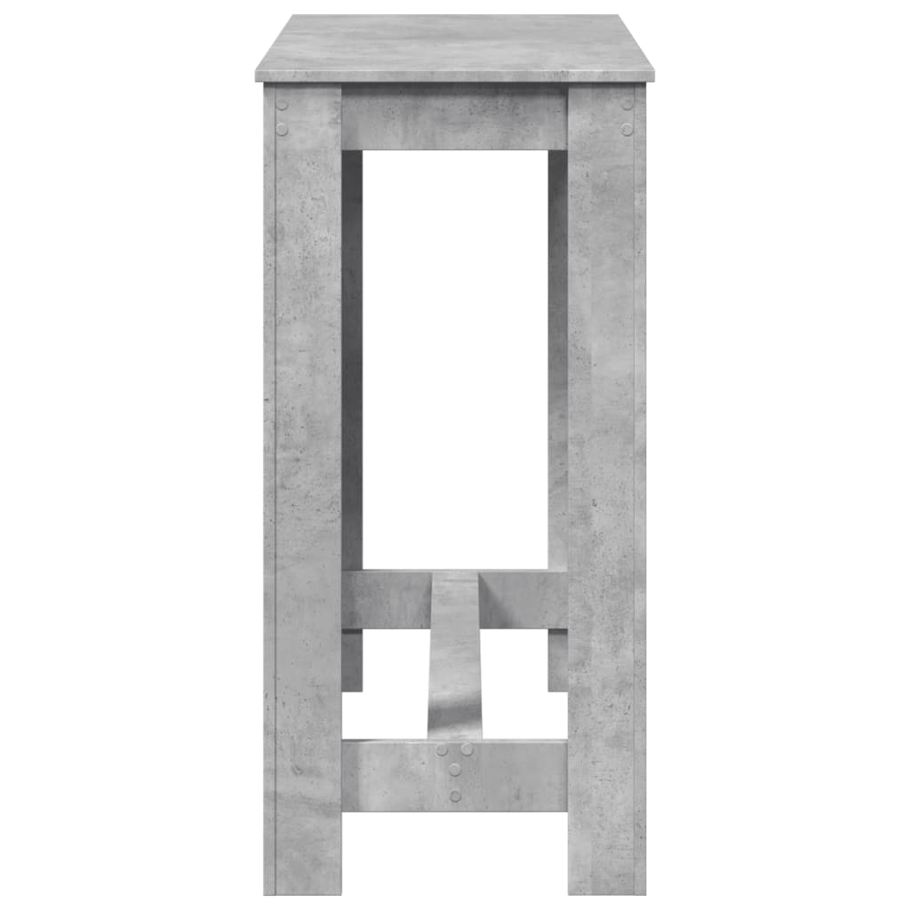 Barbord Betonggrå 102X50X103,5 Cm Konstruert Tre