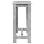 Barbord Betonggrå 102X50X103,5 Cm Konstruert Tre