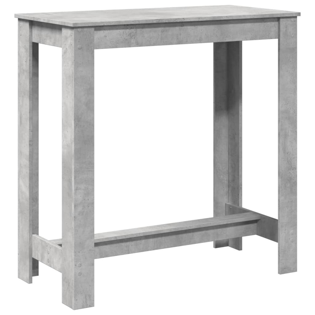 Barbord Betonggrå 102X50X103,5 Cm Konstruert Tre