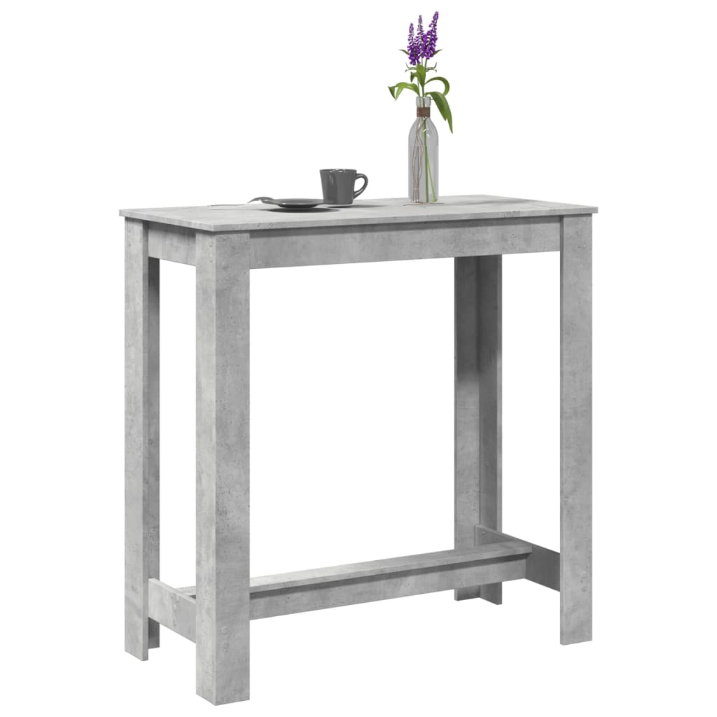 Barbord Betonggrå 102X50X103,5 Cm Konstruert Tre
