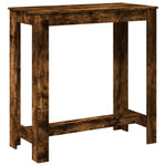 Barbord Røkt Eik 102X50X103,5 Cm Konstruert Tre