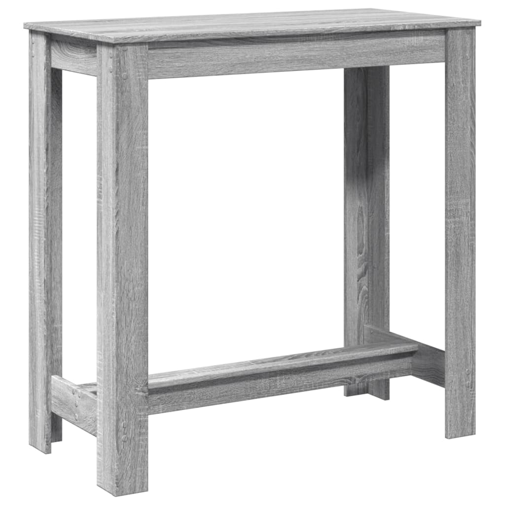 Barbord Grå Sonoma Eik 102X50X103,5 Cm Konstruert Tre