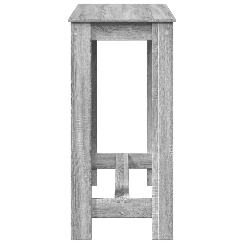 Barbord Grå Sonoma Eik 102X50X103,5 Cm Konstruert Tre