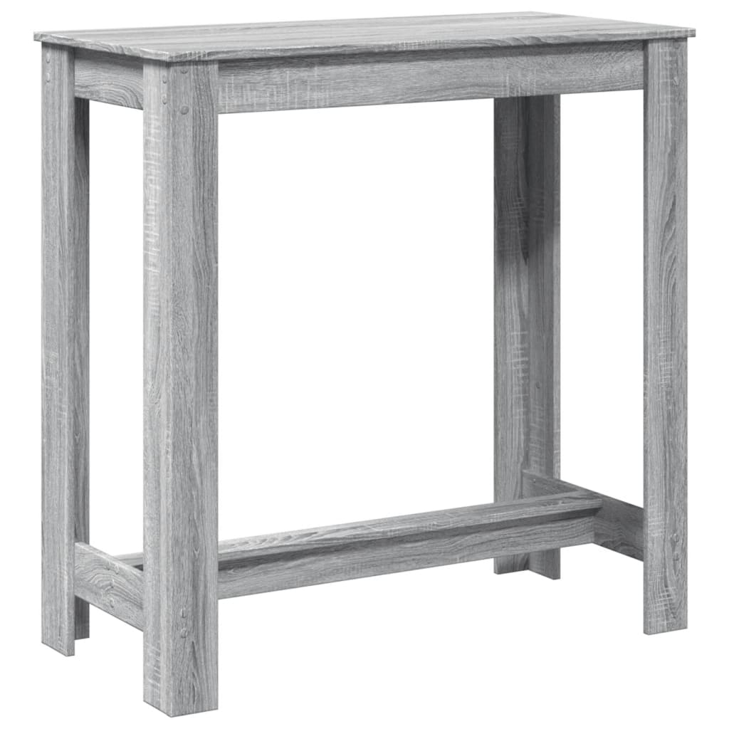 Barbord Grå Sonoma Eik 102X50X103,5 Cm Konstruert Tre