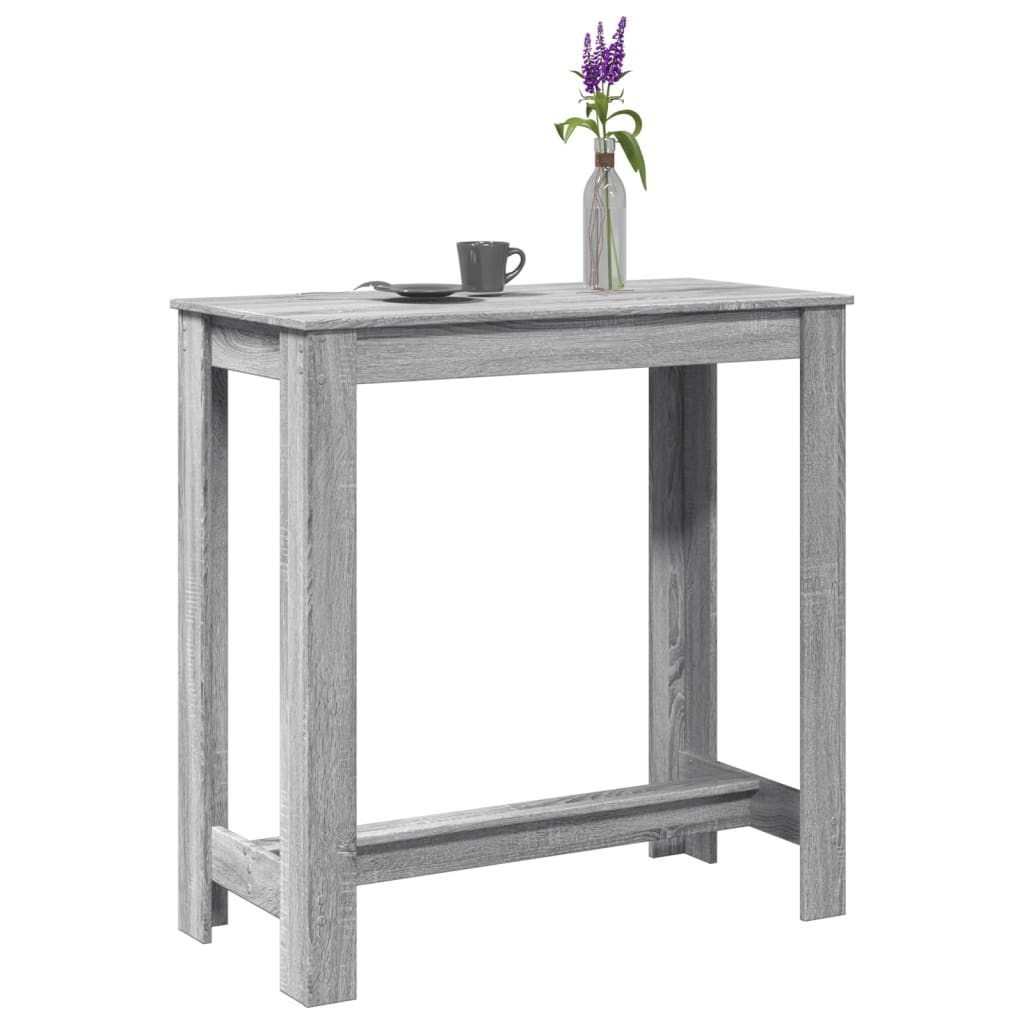Barbord Grå Sonoma Eik 102X50X103,5 Cm Konstruert Tre