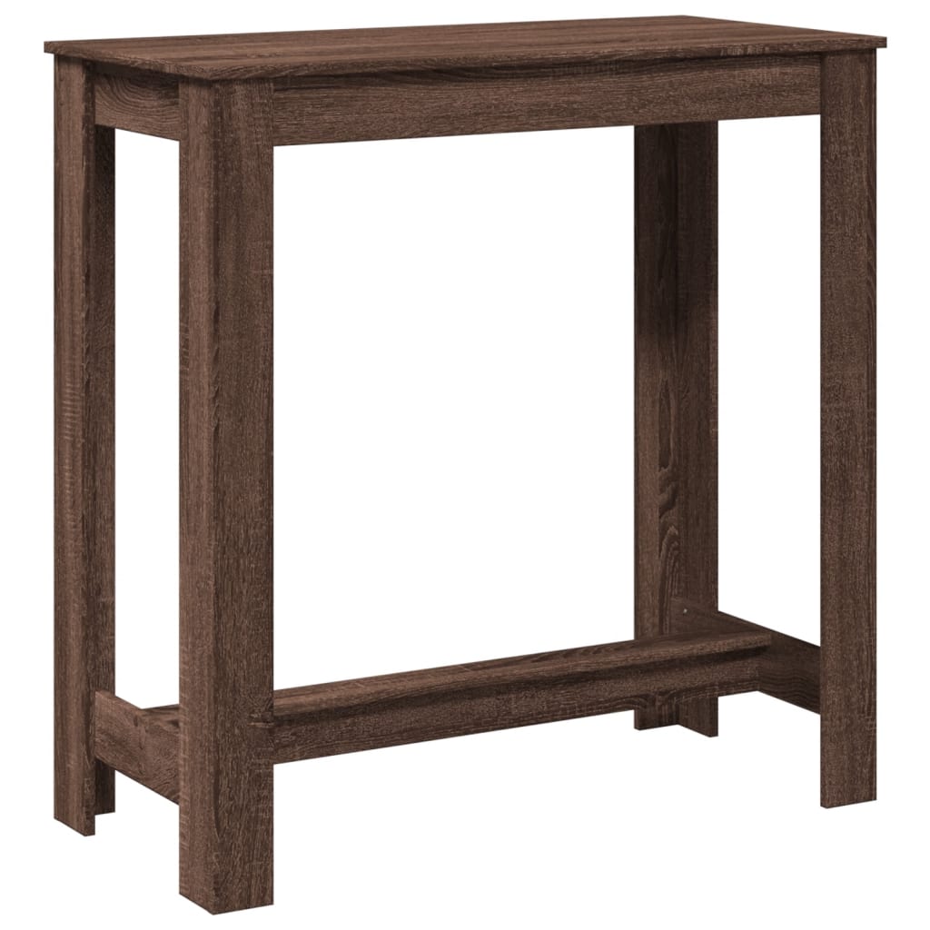 Barbord Brun Eik 102X50X103,5 Cm Konstruert Tre