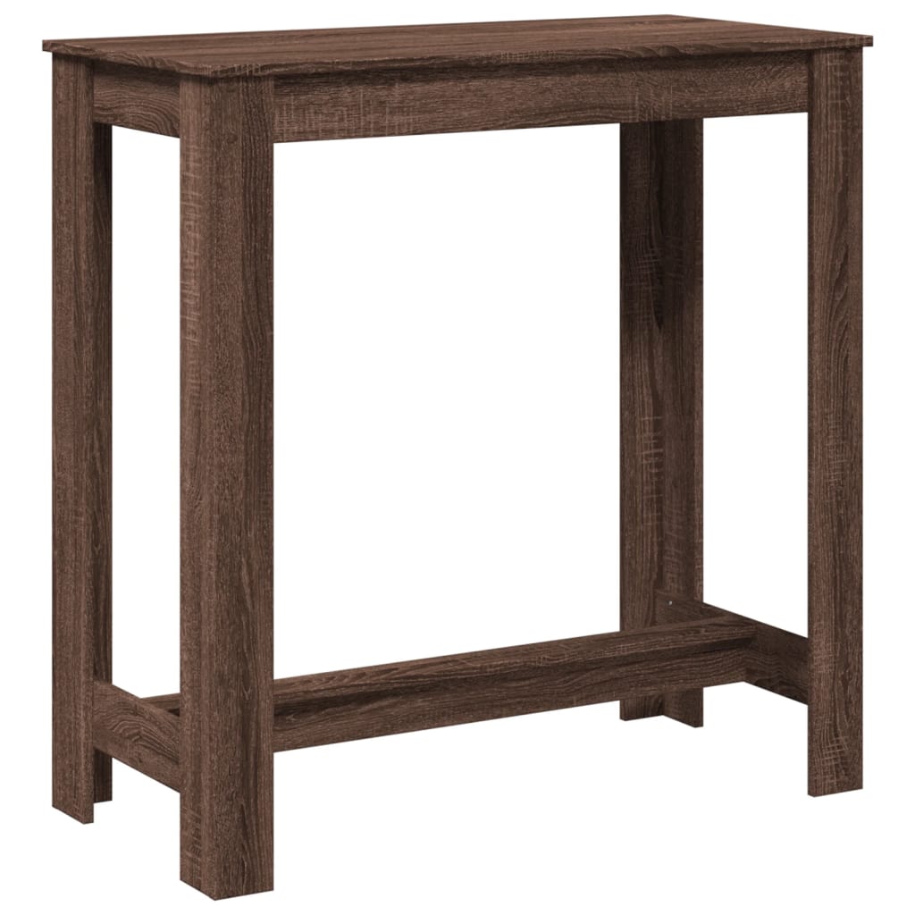 Barbord Brun Eik 102X50X103,5 Cm Konstruert Tre