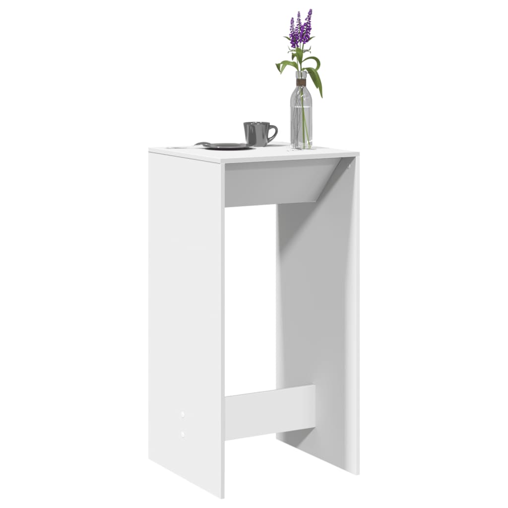 Barbord Hvit 51X50X103,5 Cm Konstruert Tre
