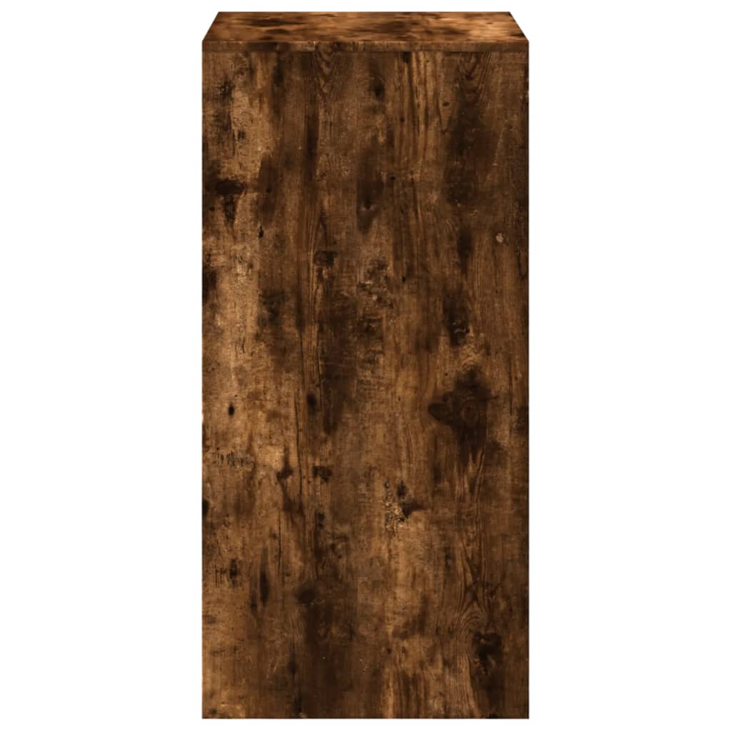 Barbord Røkt Eik 51X50X103,5 Cm Konstruert Tre