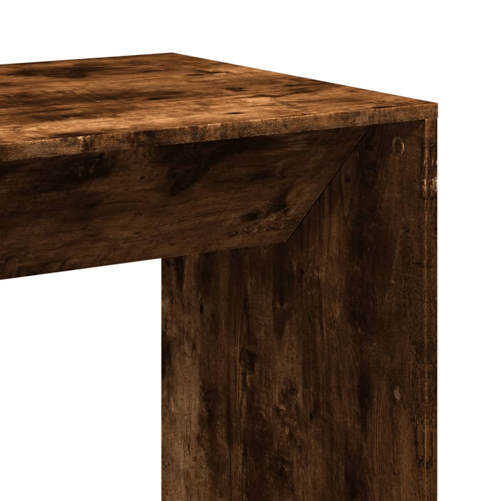 Barbord Røkt Eik 51X50X103,5 Cm Konstruert Tre