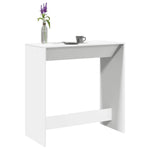 Barbord Hvit 102X50X103,5 Cm Konstruert Tre