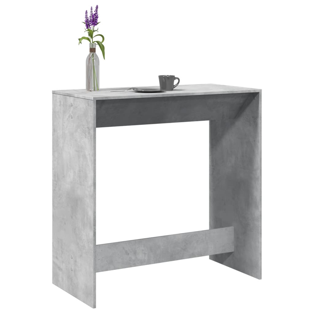 Barbord Betonggrå 102X50X103,5 Cm Konstruert Tre